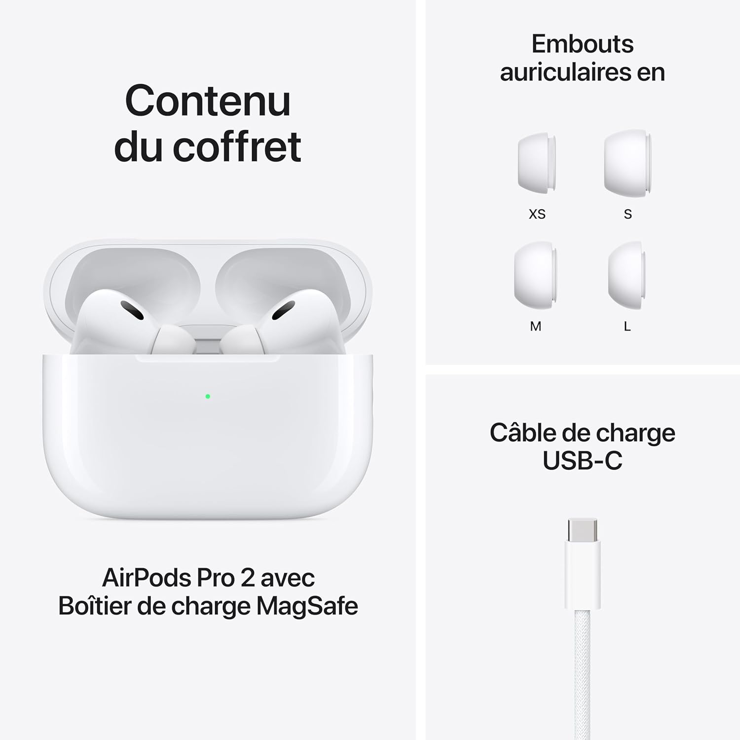 AirPods Pro 2 – Écouteurs sans fil avec réduction de bruit